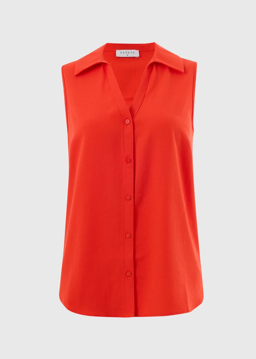 Red Sleeveless Clipper Shirt - 24 Image 3
