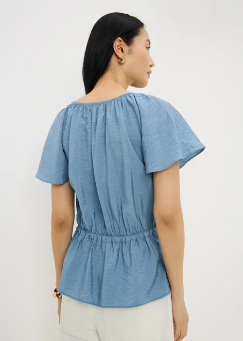 Blue Angel Sleeve Tie Waist Shirt - 24 Image 2