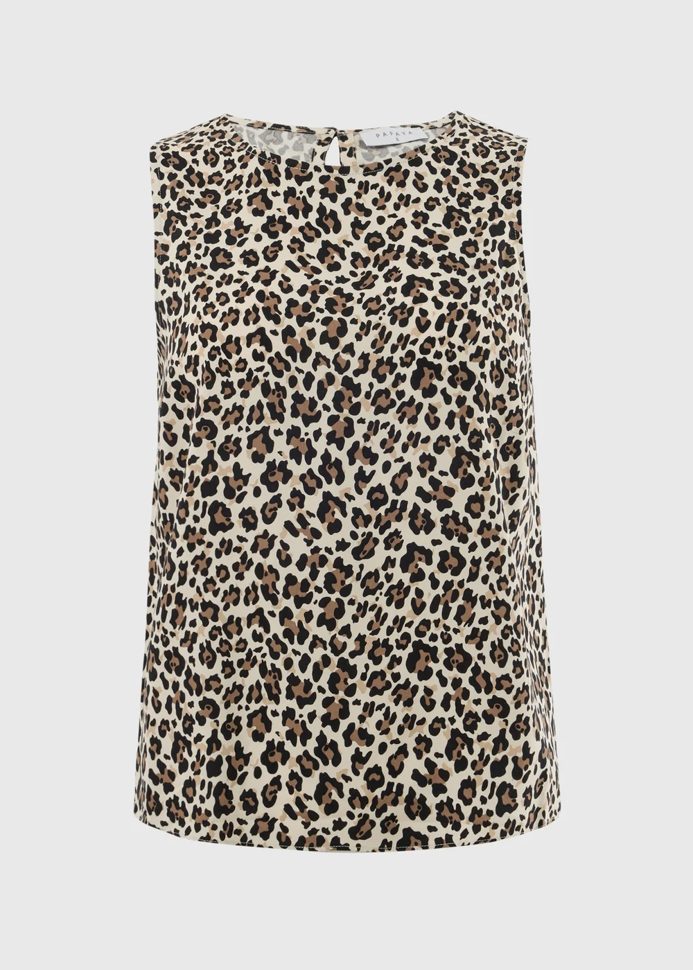 Brown Leopard Print Vest Top - 24 Image 2