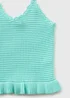 Girls Green Knitted Vest (7-15yrs) - Age 7 Years Image 2
