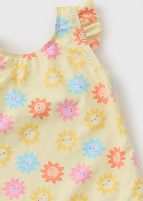 Girls Yellow Sun Swimming Costume (1-7yrs) - 1-1.5 Yrs Image 2