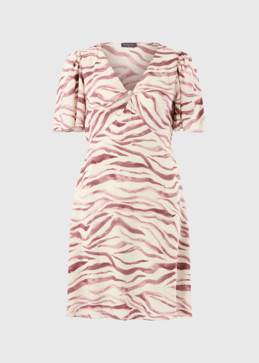 Pink Zebra Print Mini Tea Dress - 8 Image 4