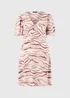 Pink Zebra Print Mini Tea Dress - 8 Image 4