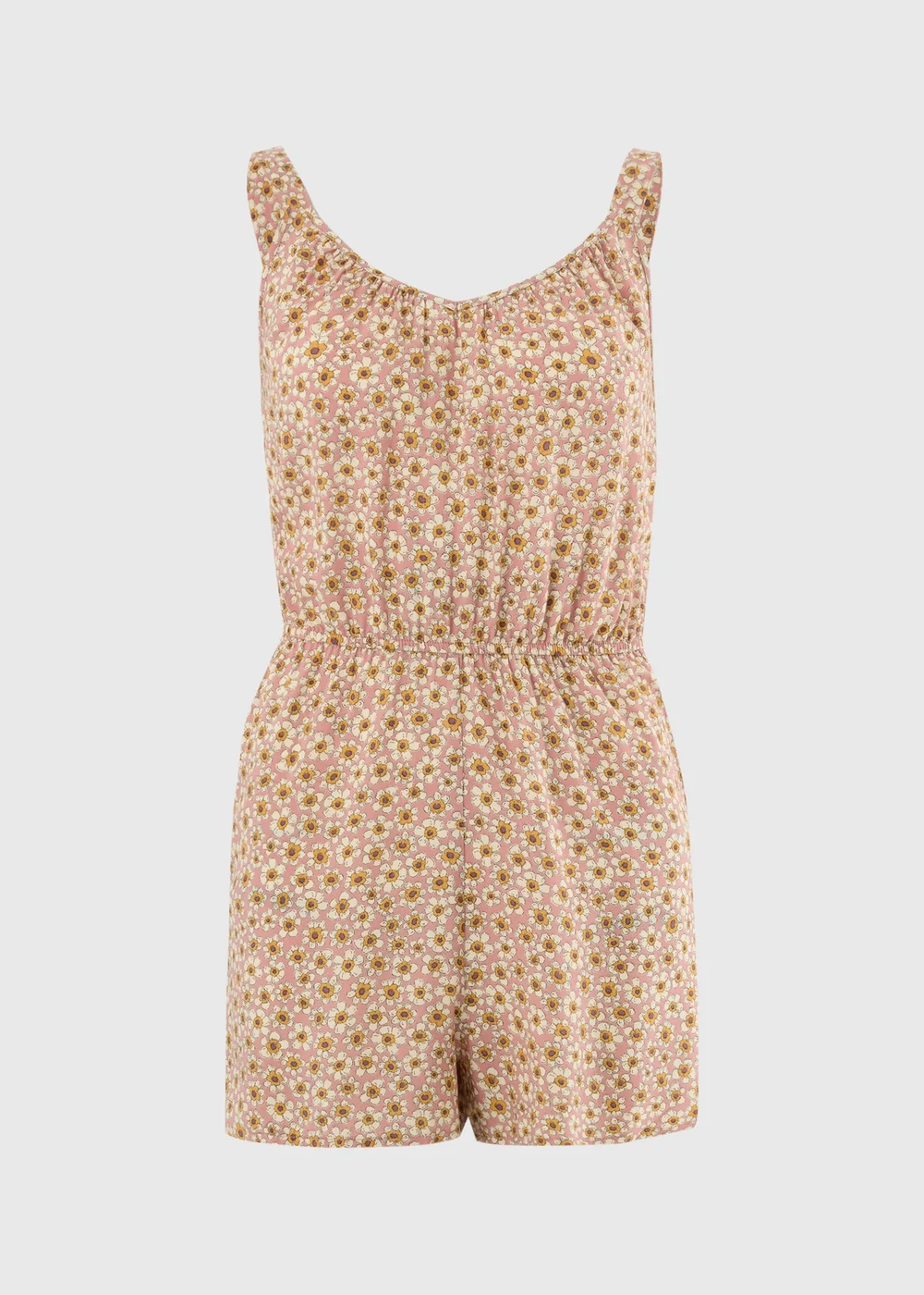 Pink Ditsy Floral Playsuit - 8 Image 3