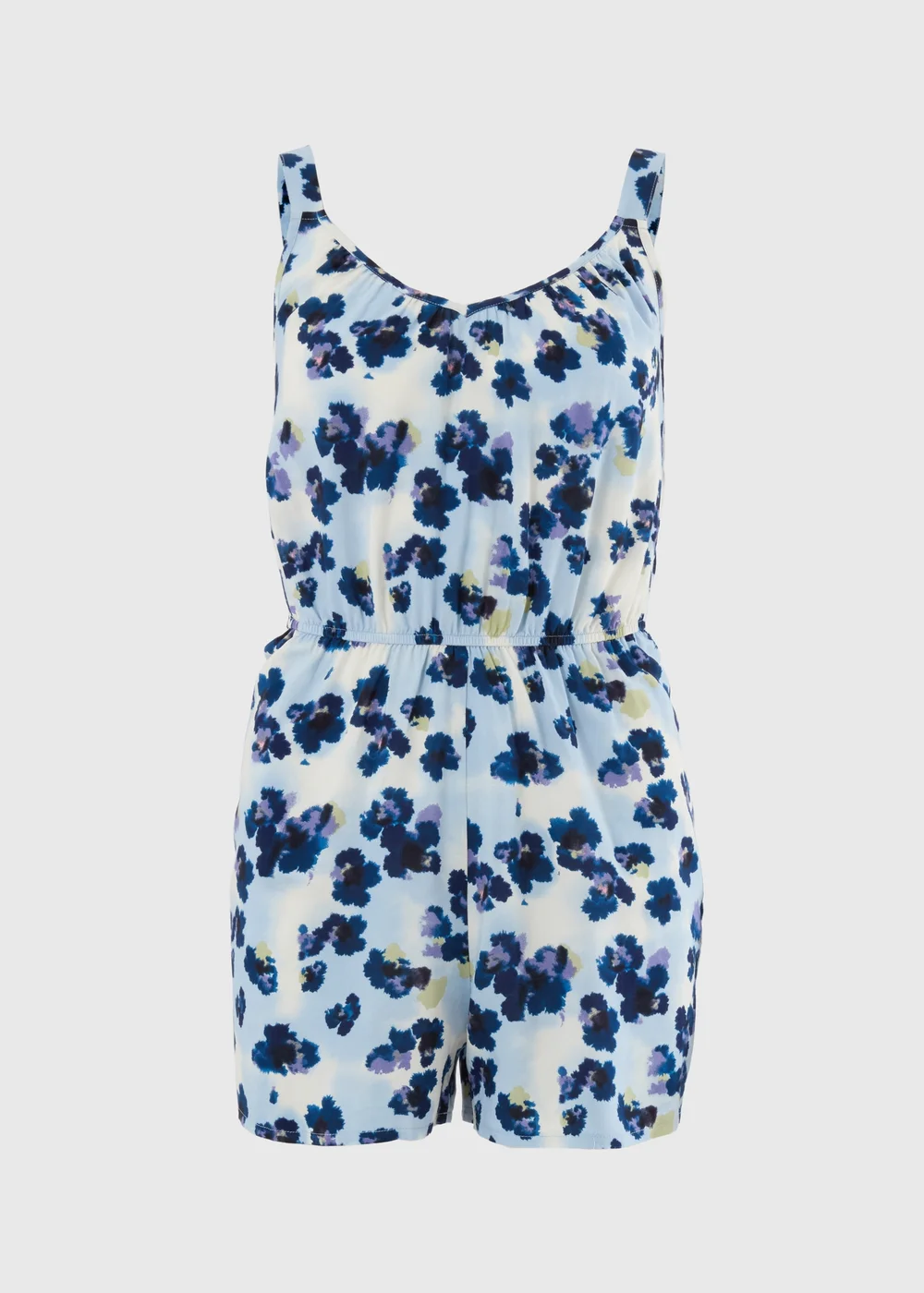Purple Floral Playsuit - 22 Image 3