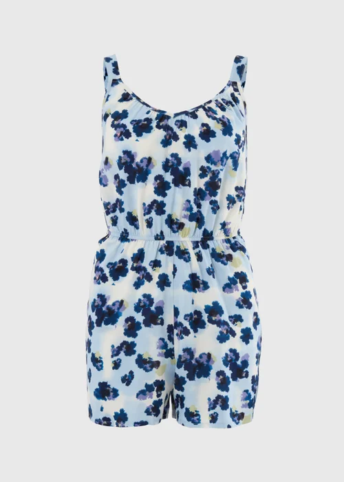 Purple Floral Playsuit - 22 Image 3
