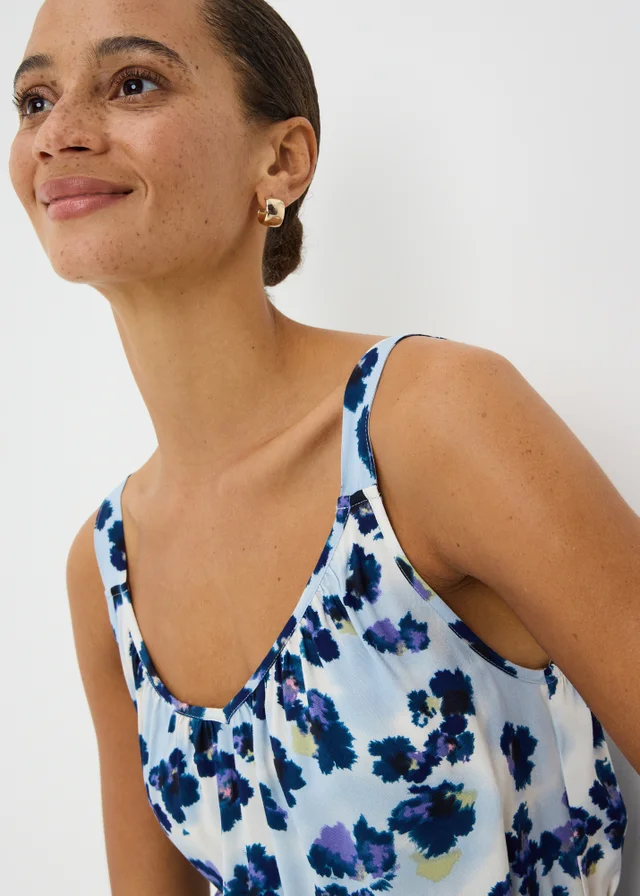 Purple Floral Playsuit