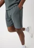 Dark Grey Textured Co Ord Shorts - S Image 3