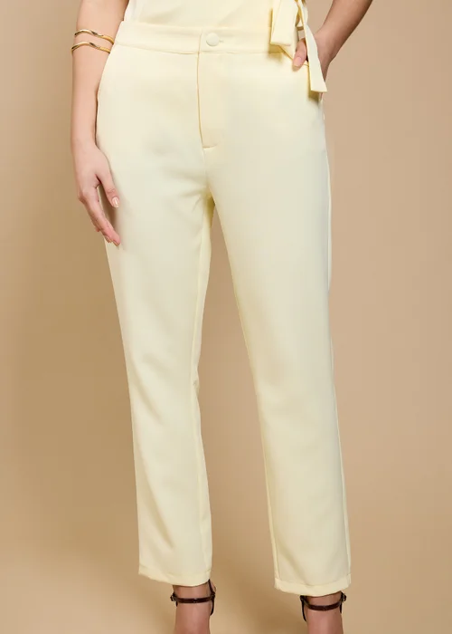 Little Mistress Lemon Tapered Trousers by Vicky Pattison - 14 Image 3