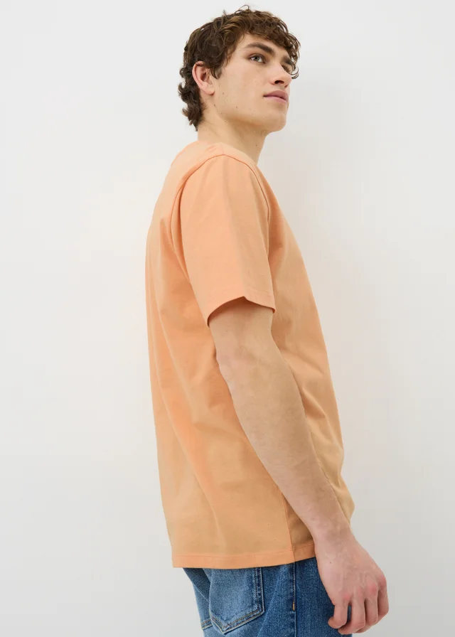 Peach Essential Crew Neck T-Shirt