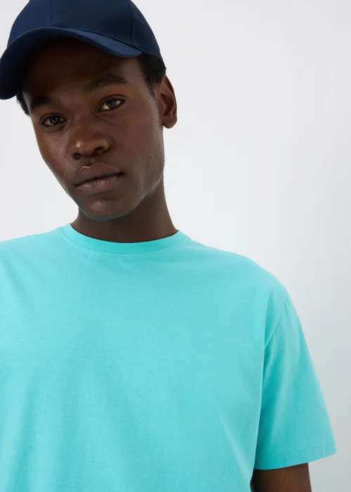 Turqouise Essential Crew Neck T-Shirt - XS Image 3
