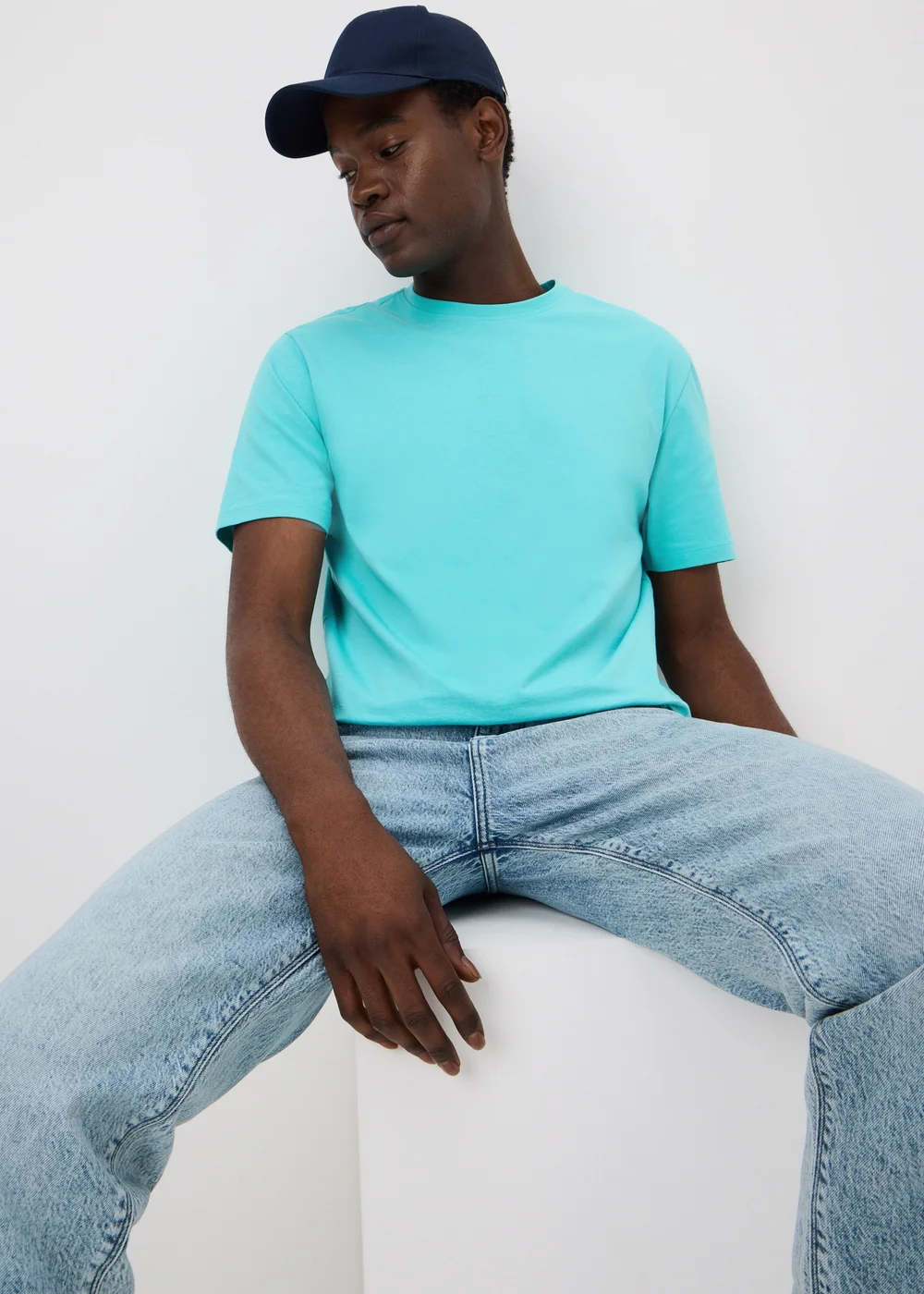 Turqouise Essential Crew Neck T-Shirt - XS Image 1