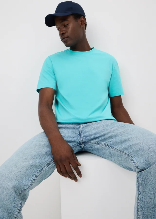 Turqouise Essential Crew Neck T-Shirt