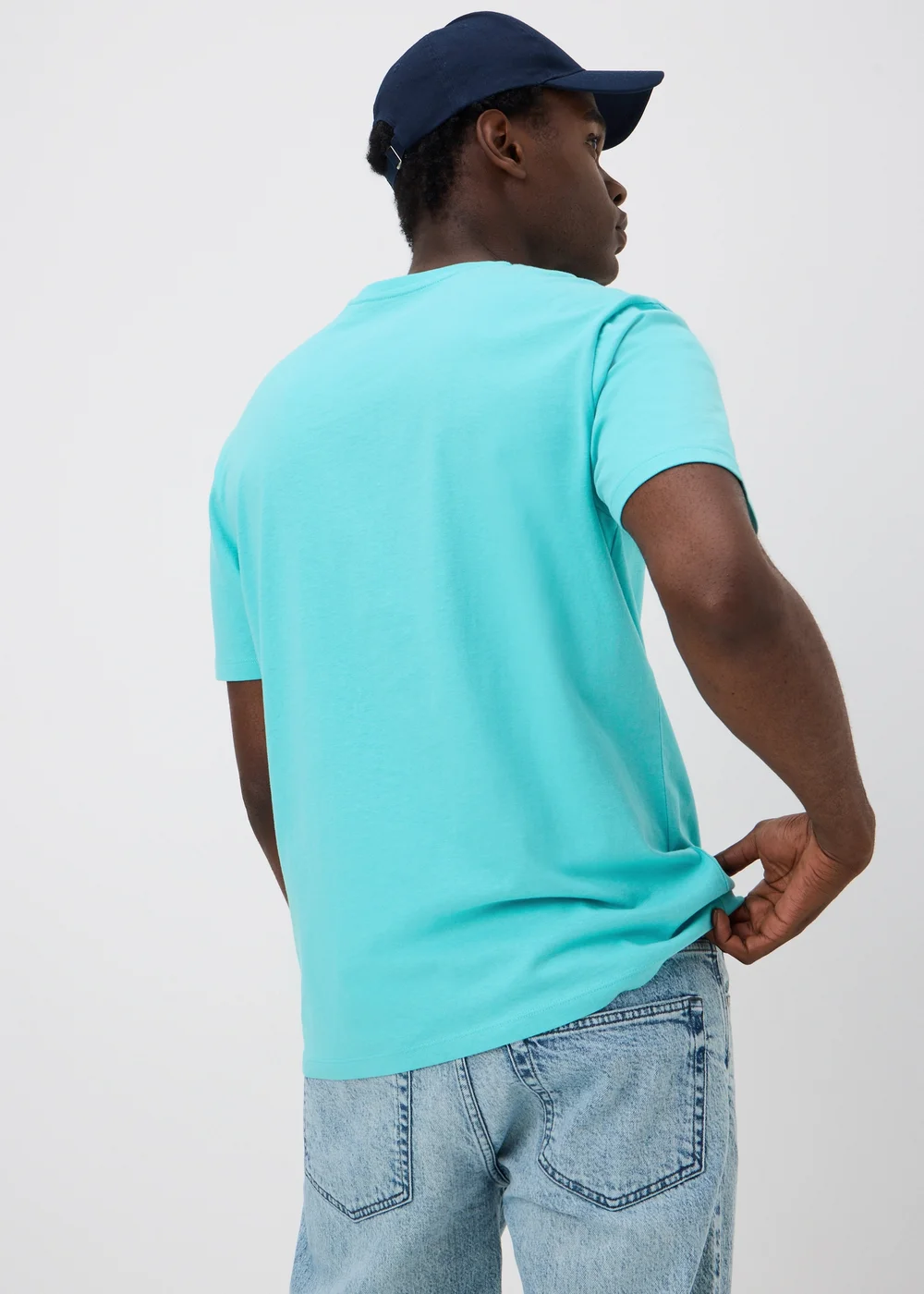 Turqouise Essential Crew Neck T-Shirt - XS Image 2