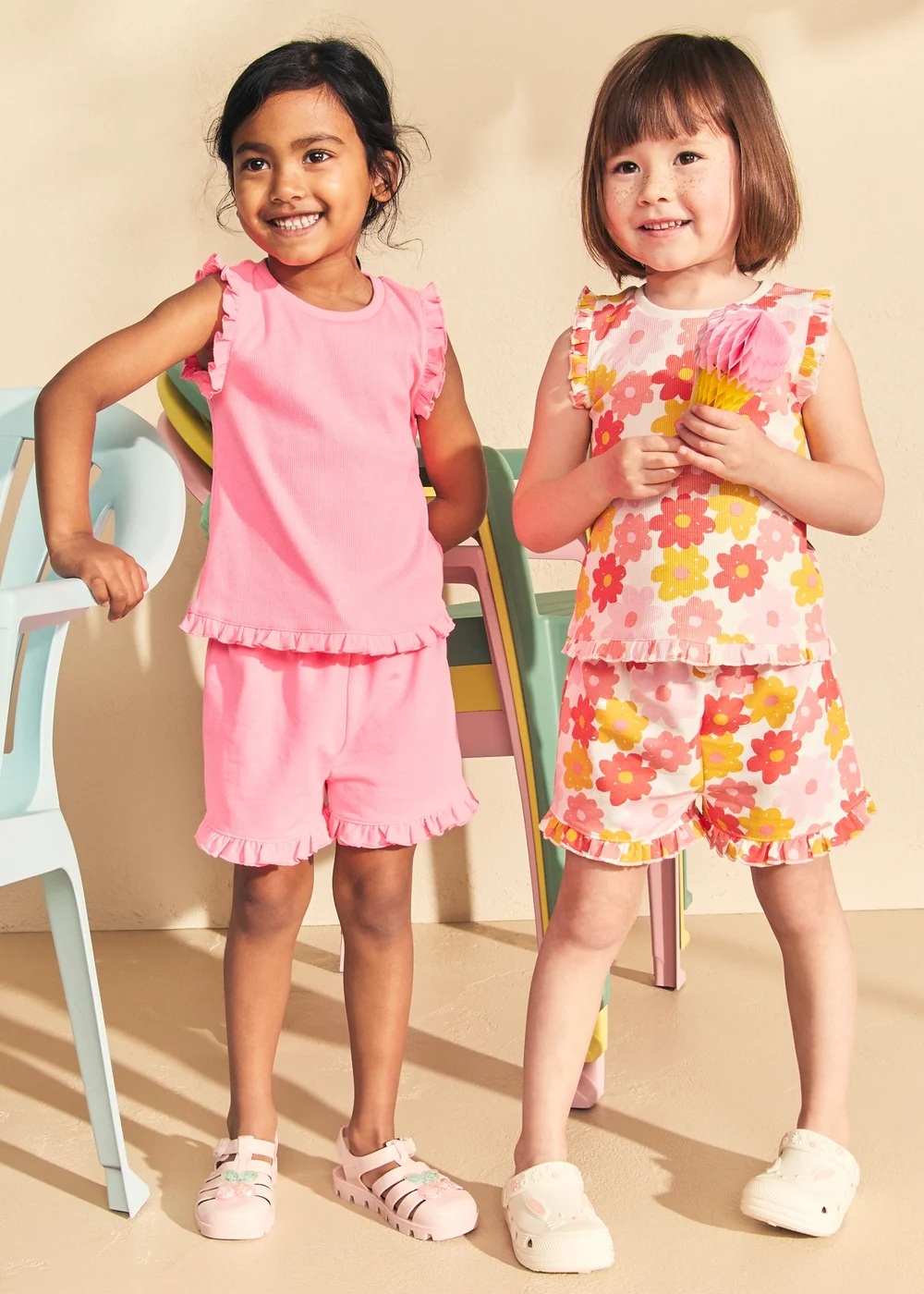 Girls Pink Ribbed Vest (1-7yrs) - 1-1.5 Yrs Image 3