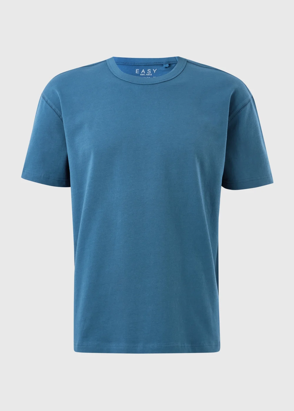 Mid Blue Heavy Weight T-Shirt - S Image 4