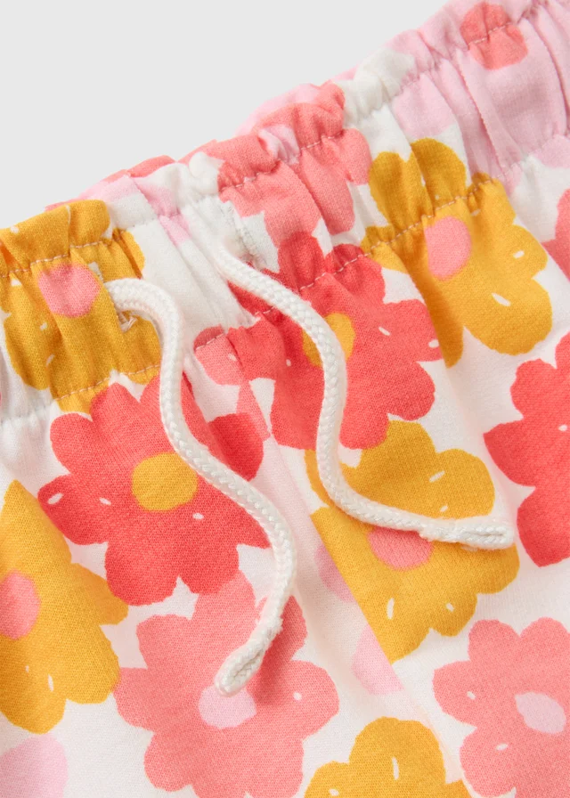 Girls Multicolour Flower Shorts (1-7yrs)