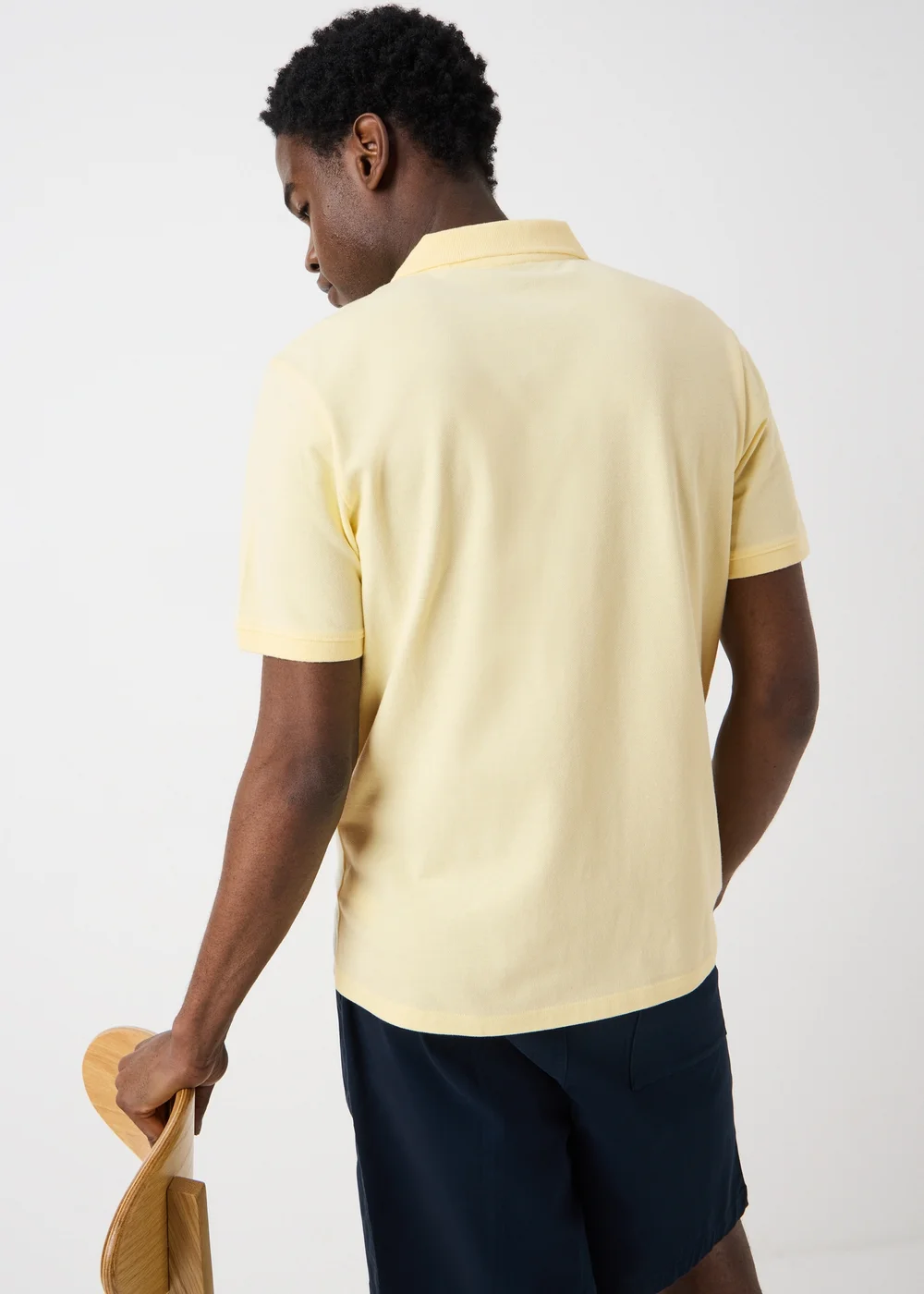 Yellow Essential Polo Shirt - S Image 2