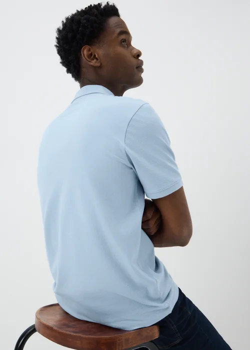Baby Blue Essential Polo Shirt - S Image 3