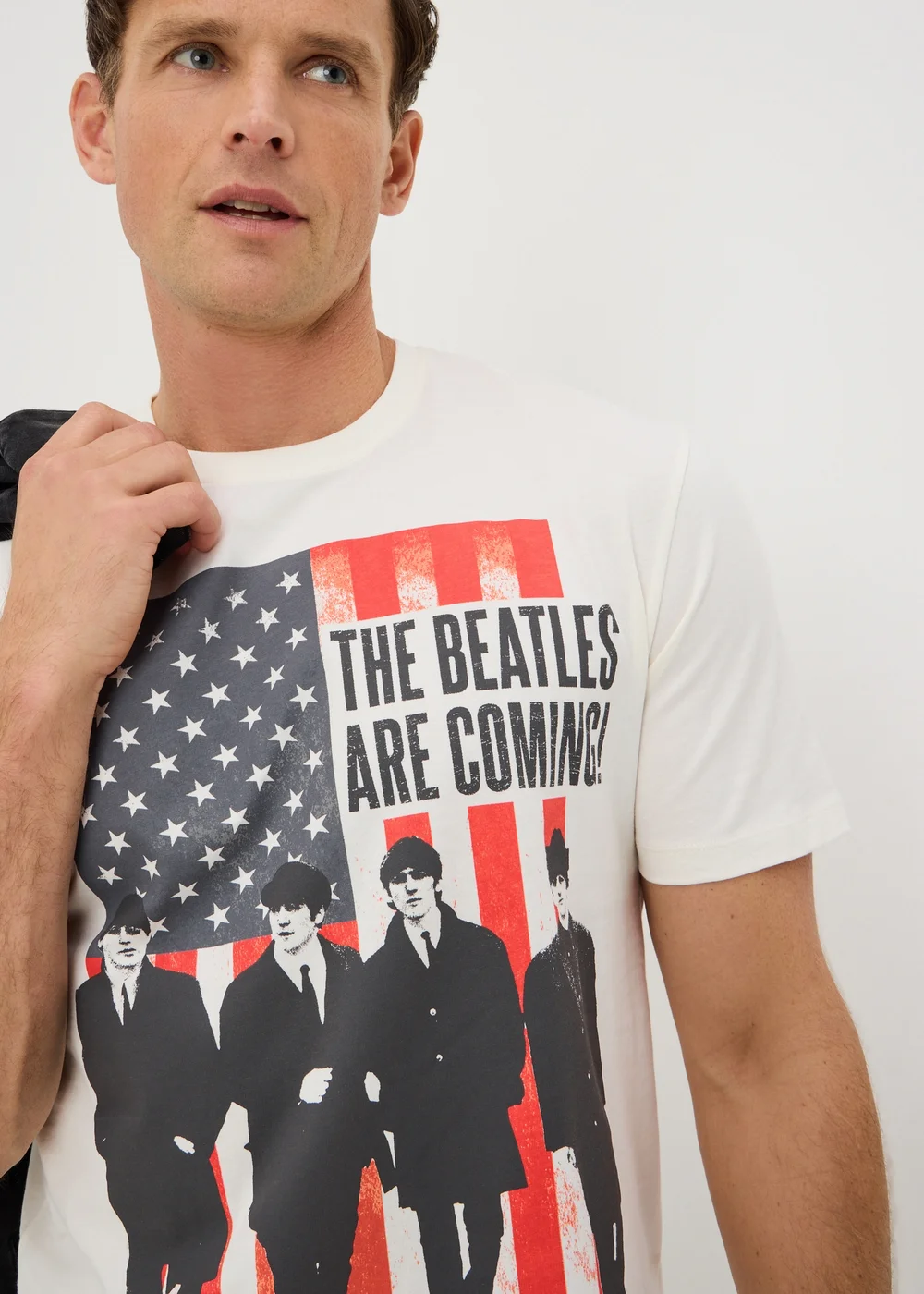White The Beatles Band T-Shirt - 2XL Image 3