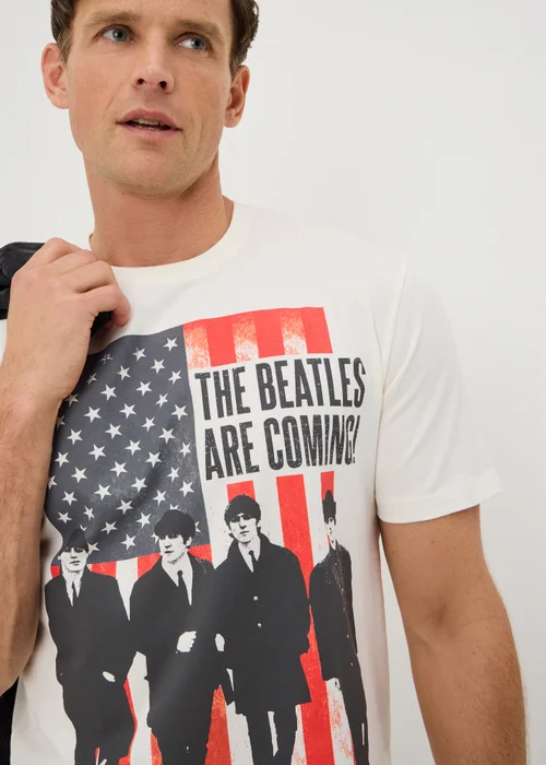 White The Beatles Band T-Shirt - 2XL Image 3