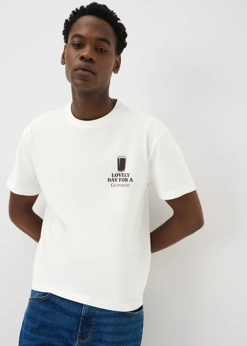 Guinness White Graphic T-Shirt - S Image 2