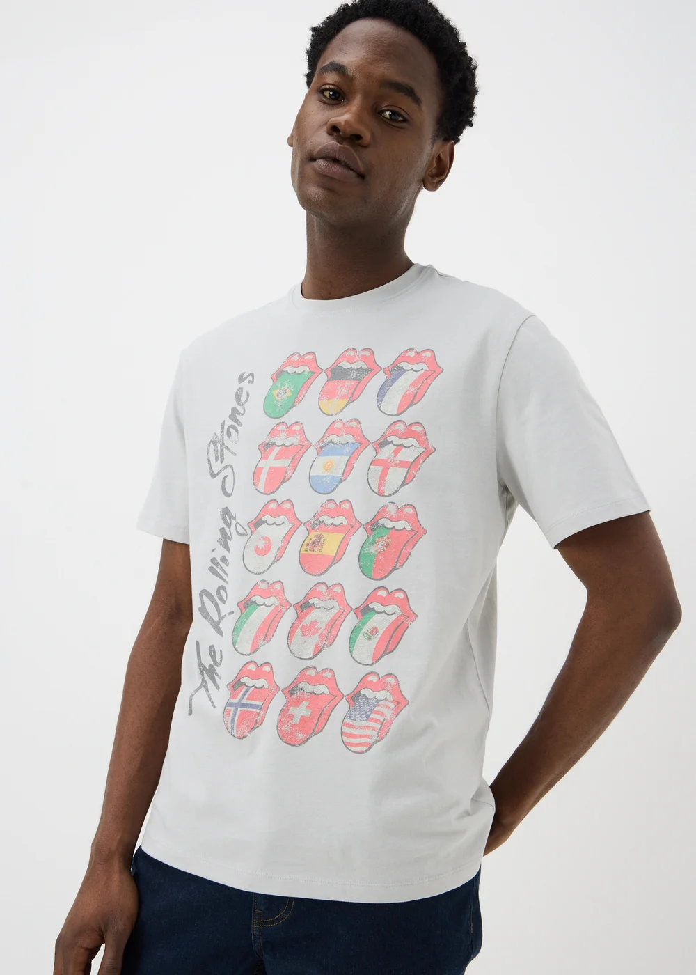 Rolling Stones Grey Flag T-Shirt - S Image 2