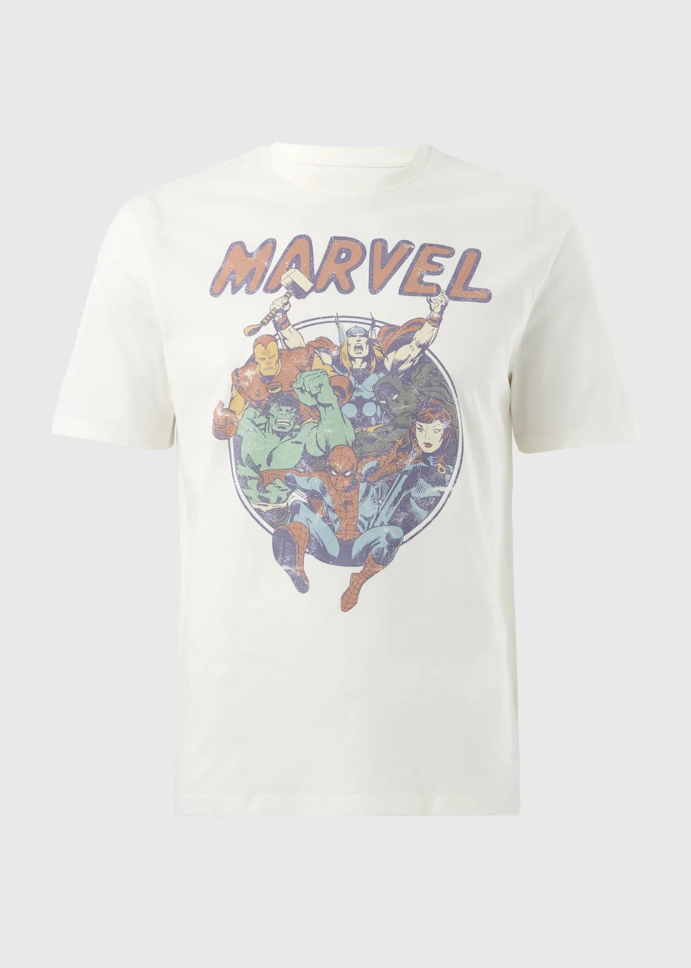 Marvel White Graphic T-Shirt - S Image 3