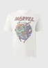 Marvel White Graphic T-Shirt - S Image 3