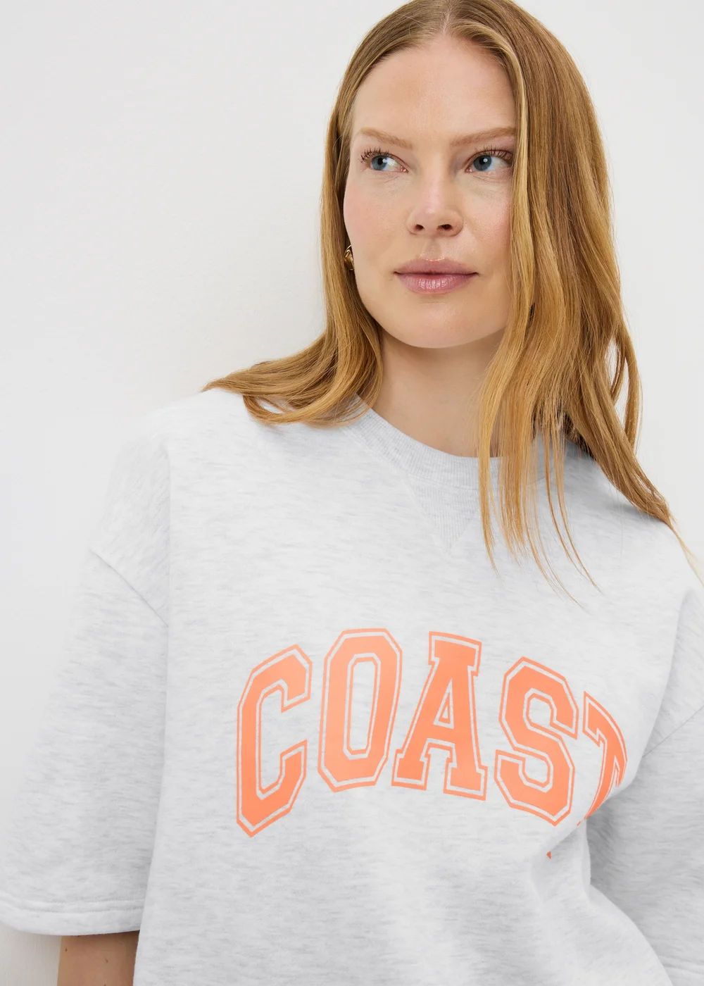 Grey Coast Varsity Short Sleeve Sweatshirt - Extra small Image 2