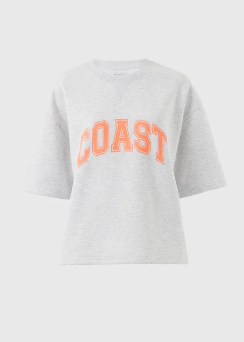 Grey Coast Varsity Short Sleeve Sweatshirt - Extra small Image 3
