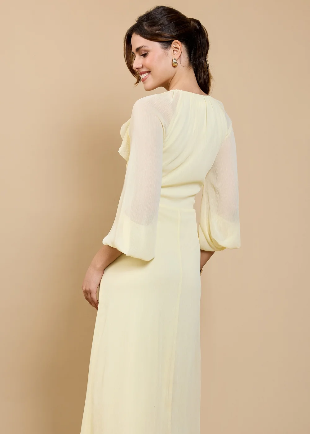 Little Mistress Lemon Frill Midaxi Dress by Vicky Pattison - 8 | Matalan Little Mistress Lemon Frill Midaxi Dress by Vicky Pattison - 8 | Matalan