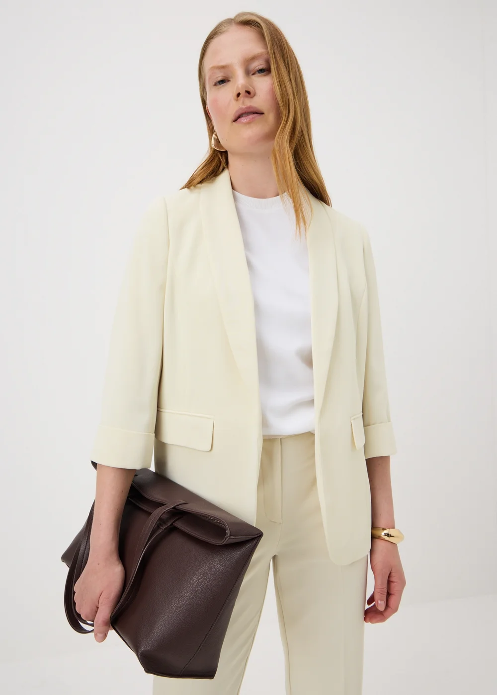 Et Vous Cream Turn Back Blazer - 8 Image 1