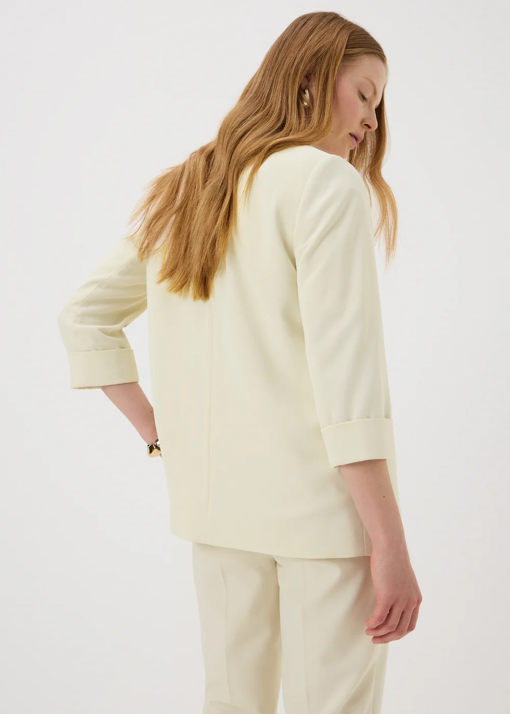 Et Vous Cream Turn Back Blazer - 8 Image 2