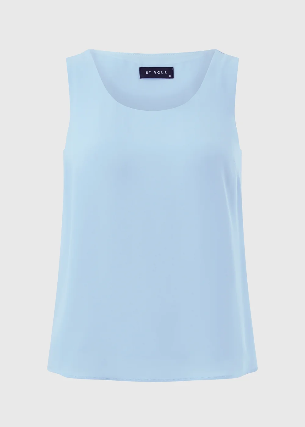 Et Vous Light Blue Vest Top - 8 Image 3