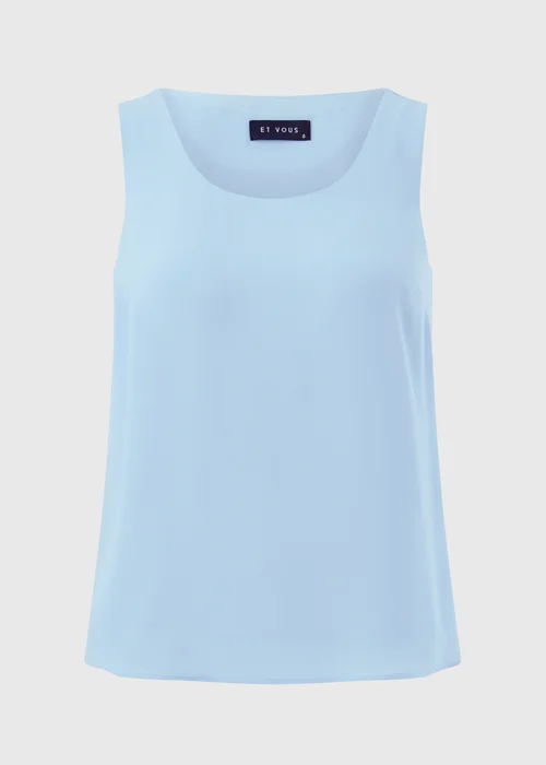 Et Vous Light Blue Vest Top - 8 Image 3