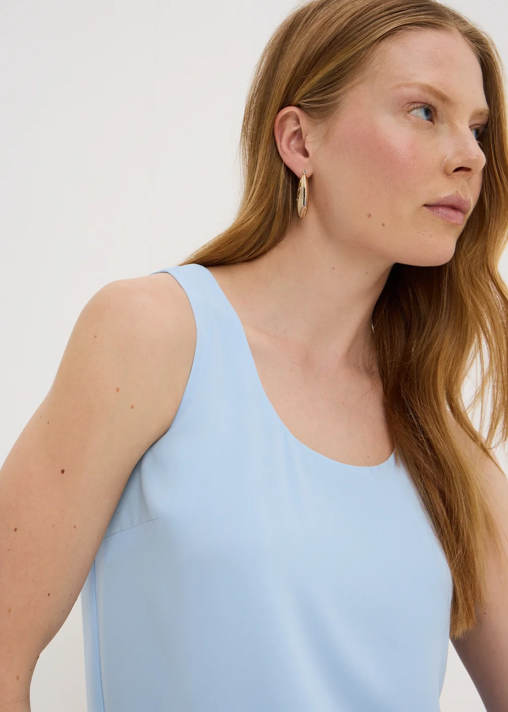 Et Vous Light Blue Vest Top - 8 Image 2