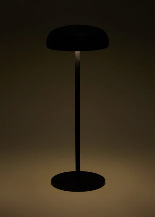 Black Dome Tabletop Lamp Image 2