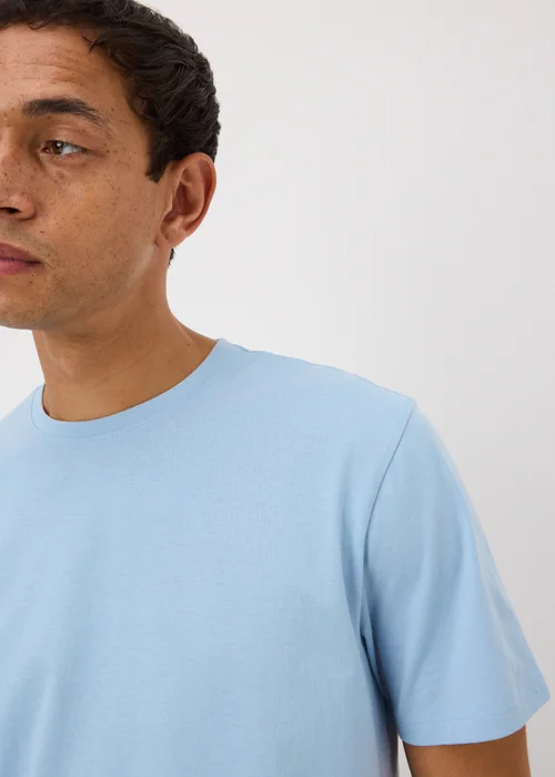 Light Blue Essential Crew Neck T-Shirt - XS Image 2