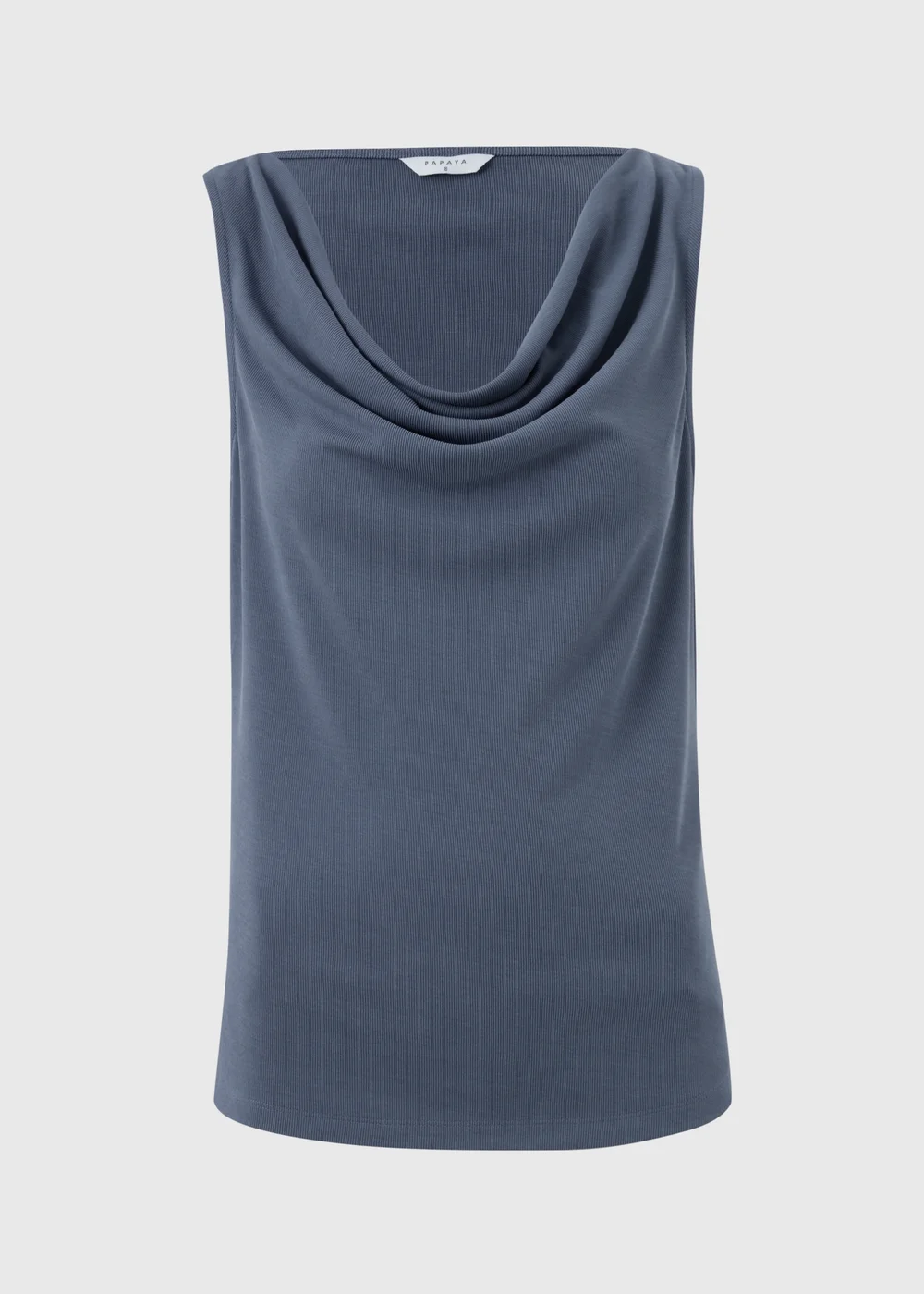 Steel Blue Cowl Drape Vest Top - 22 Image 4