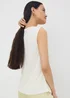 Cream Cowl Drape Vest Top - 8 Image 2
