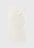 Cream Cowl Drape Vest Top - 8 Image 4