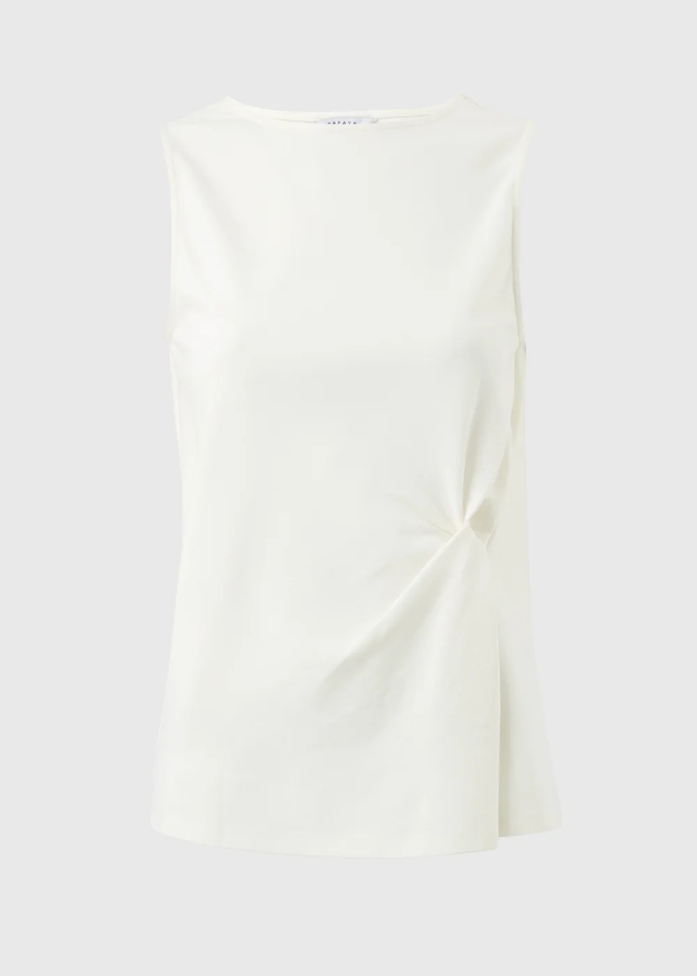 White Knot Front Vest Top - 8 Image 4