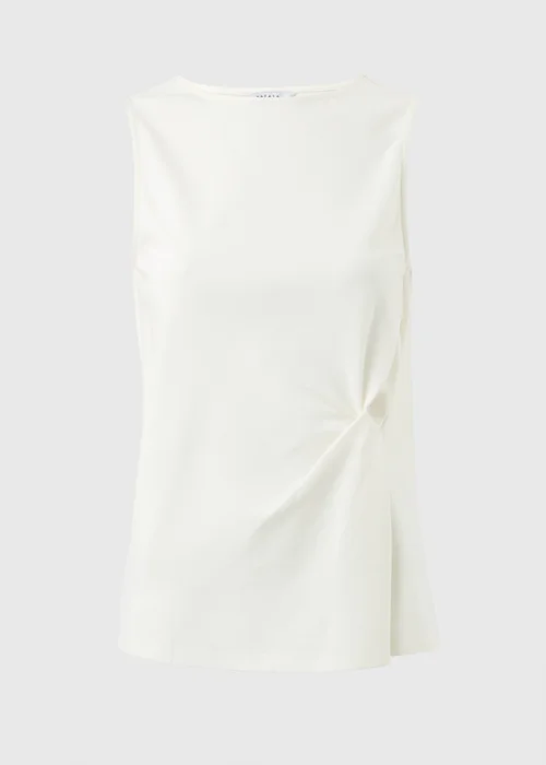 White Knot Front Vest Top - 8 Image 4
