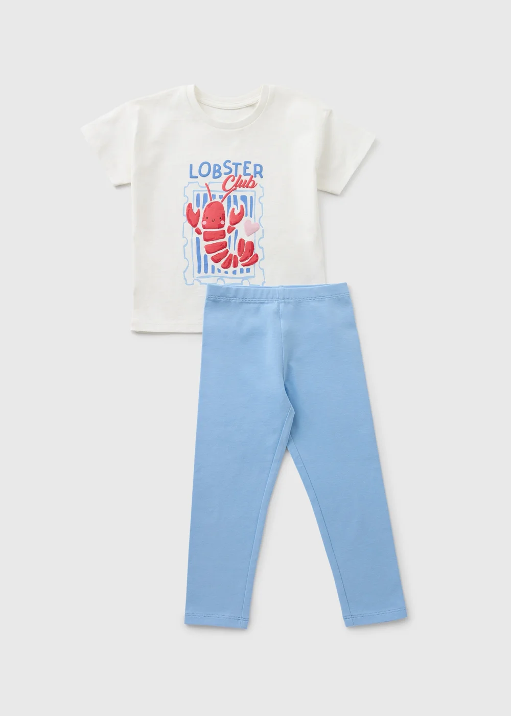 Girls Blue Lobster Top & Legging Set (1-7yrs) - 1 to 1 half years Image 1