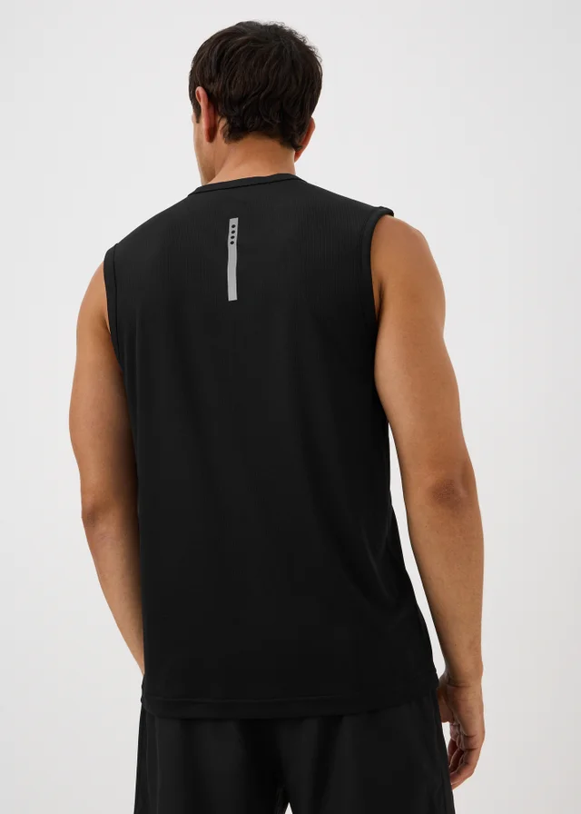 Souluxe Black Gym Vest Top
