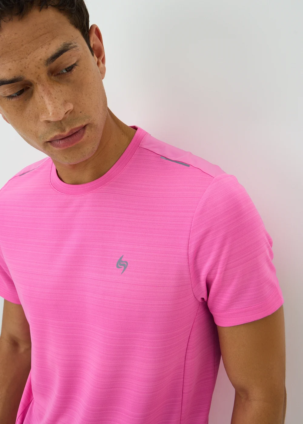 Souluxe Pink Space Dye Sports T-Shirt - L Image 3
