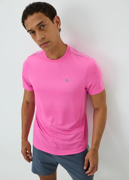 Souluxe Pink Space Dye Sports T-Shirt - L Image 1