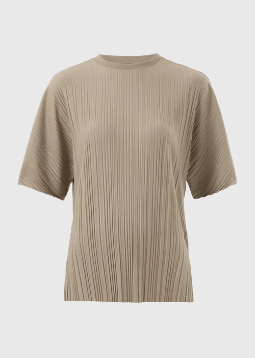 Taupe Plisse Co Ord Top - 10 Image 2