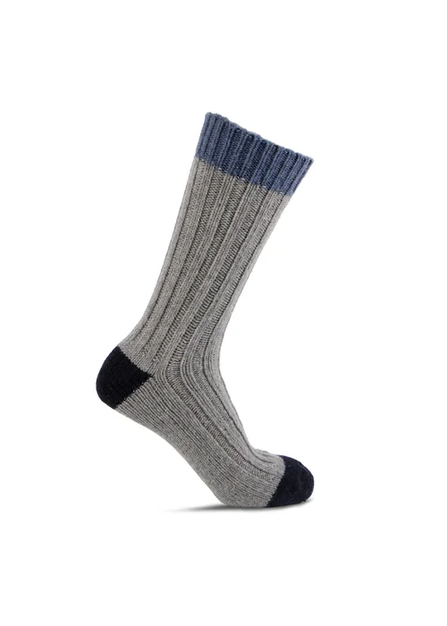 Totes Toasties Mens Chunky Twist Wool Blend Boot Socks 2 Pack - One Size Image 6
